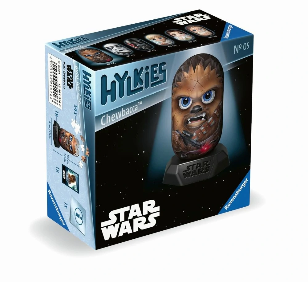 3D puzzle Ravensburger Hylkies Star Wars Chewbacca 54 dílků